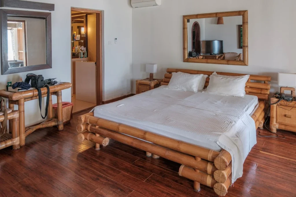 Spacious Beach Villa at Angaga Island Resort & Spa with ocean view and tropical surroundings