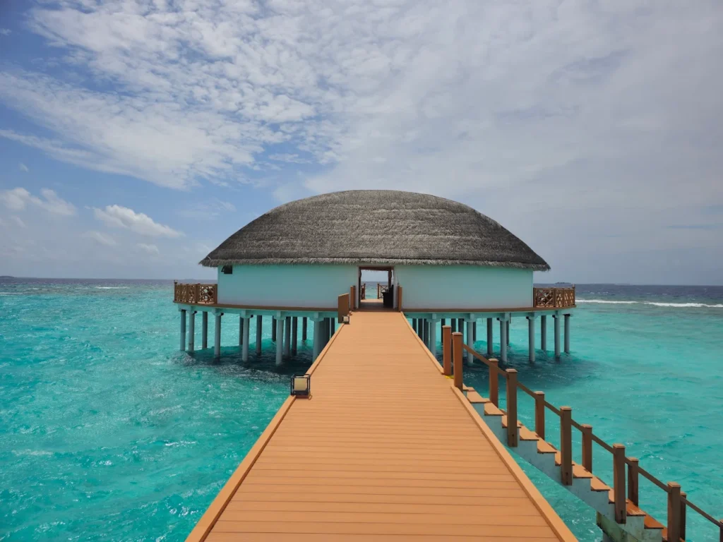 Spacious Beach Villa at Angaga Island Resort & Spa with ocean view and tropical surroundings
