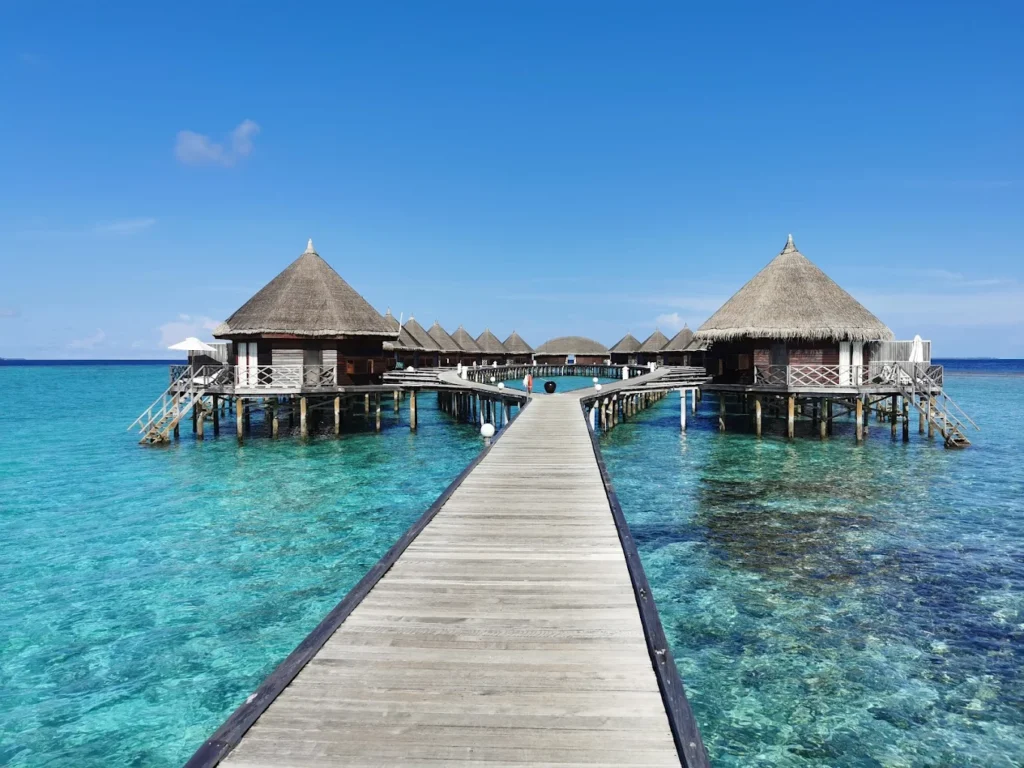 Spacious Beach Villa at Angaga Island Resort & Spa with ocean view and tropical surroundings