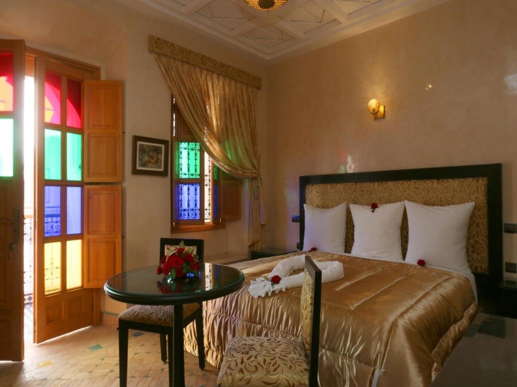 Traditional Moroccan-style room at Riad Zaki Marrakech