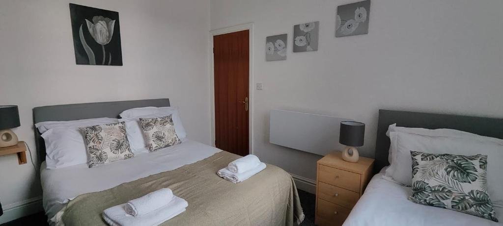 Interior of a one-bedroom apartment at Lawnswood Apartments, Blackpool