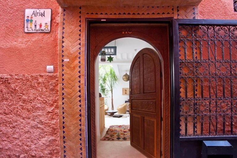 Exterior entrance of Riad al Riad located in the historic Medina of Marrakesh