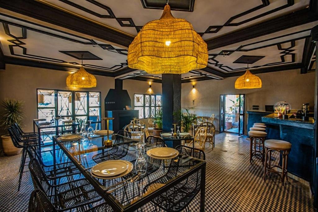 Traditional Moroccan meal served at LE Piccolo Bike Camp in El Karia, Morocco