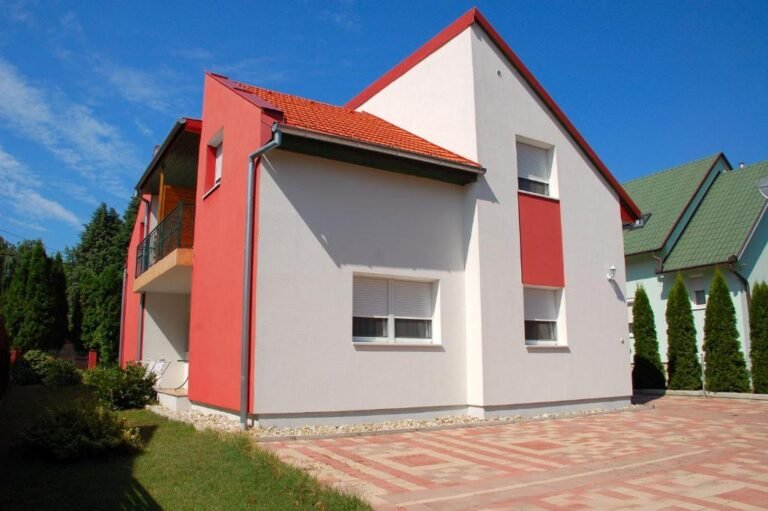 Apartment building of Laci Apartman located near Zalakaros Thermal Bath, Hungary