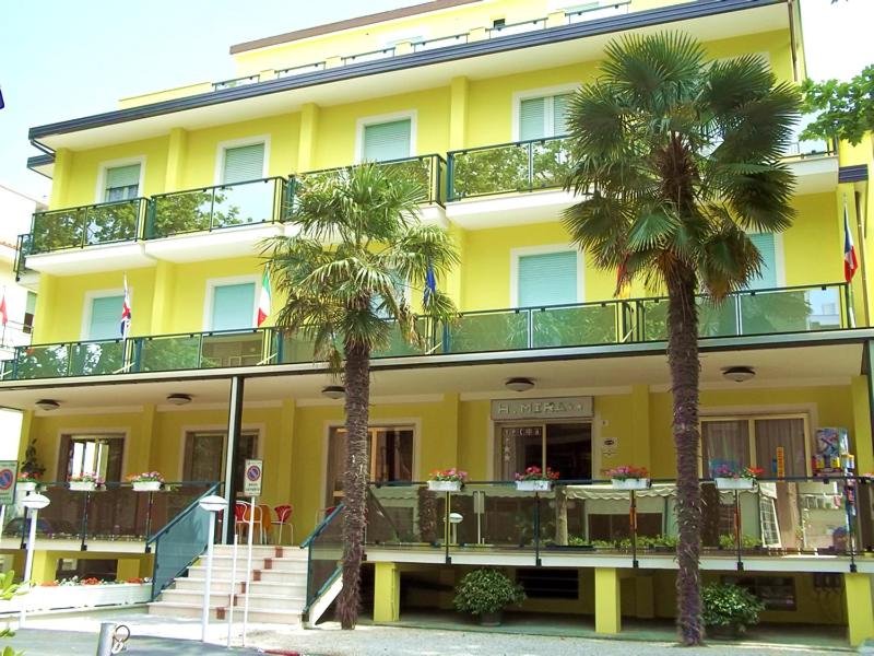 Hotel Mira exterior in Rivazzurra, Rimini, Italy near the beach
