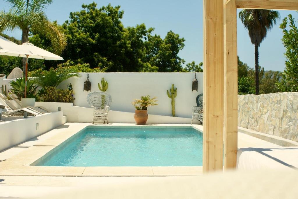 Swimming pool at Finca Mil Estrellas Andalusian countryside retreat Spain
