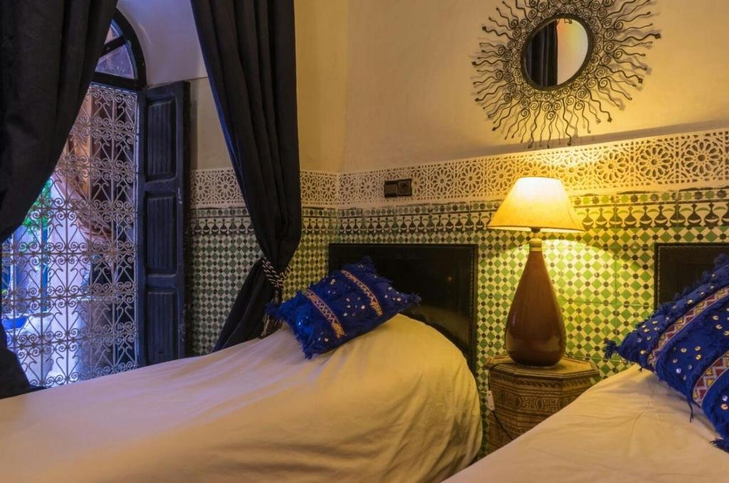 Authentic Moroccan bedroom in Marrakech riad